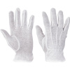 CERVA BUSTARD rukavice| bavlna biele + PVC terčíky 9