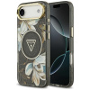 Guess IML Metal Glitter Flowers Triangle MagSafe Puzdro iPhone 17 Air čierna Guess IML Metal Glitter Flowers Triangle MagSafe Puzdro iPhone 17 Air čierna