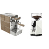 Stone Espresso Mine Premium Wood + Eureka Mignon Silenzio 55, CR white Stone Espresso Mine Premium Wood + Eureka Mignon Silenzio 55, CR white
