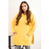 Legínovo Zateplená mikina s rozparkami na bokoch púdrová ružová Farba: Žltá, Veľkosť: UNI Legínovo Zateplená mikina s rozparkami na bokoch púdrová ružová Farba: Žltá, Veľkosť: UNI