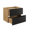 ArtCom Skrinka pod umývadlo OCEAN Black 82-70-2S | 70 cm ArtCom Skrinka pod umývadlo OCEAN Black 82-70-2S | 70 cm