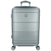 Cestovný plastový kufor sivostrieborný - Jony Porfyr M strieborná Cestovný plastový kufor sivostrieborný - Jony Porfyr M strieborná