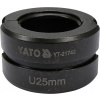 Náhradní čelisti k lisovacím kleštím YT-21735 typ U 25mm Yato YT-21742 Náhradní čelisti k lisovacím kleštím YT-21735 typ U 25mm Yato YT-21742
