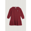 ŠATY GANT COTTON CABLE KNITTED DRESS PLUMPED RED ŠATY GANT COTTON CABLE KNITTED DRESS PLUMPED RED