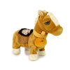 LEAN TOYS Interaktívny maskot koňa - svetlohnedý kôň so svetlou hrivou - hudba LEAN TOYS Interaktívny maskot koňa - svetlohnedý kôň so svetlou hrivou - hudba