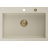 Mexen Elix kuchynský drez z granitu, 1-komorový, 700 x 500 mm, béžový, zlatý sifón - 6526701005-69-G Mexen Elix kuchynský drez z granitu, 1-komorový, 700 x 500 mm, béžový, zlatý sifón - 6526701005-69-G