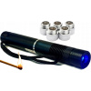 Silný modrý laser vypaľuje diery, laserové ukazovátko 5W, disco hlavice Silný modrý laser vypaľuje diery, laserové ukazovátko 5W, disco hlavice