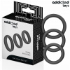 Addicted Toys Set Of Flat Silicone Rings, silikónové erekčné krúžky Addicted Toys Set Of Flat Silicone Rings, silikónové erekčné krúžky