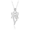 MINET Strieborný náhrdelník ANGEL s kubickými zirkónmi JMAN0462SN45 MINET Strieborný náhrdelník ANGEL s kubickými zirkónmi JMAN0462SN45