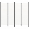 vidaXL so 4 panelmi krémovo biely 200x180 cm vidaXL so 4 panelmi krémovo biely 200x180 cm