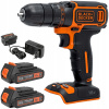 Aku Vŕtačka 18V BDCDC18B BLACK DECKER + 2 batérie + nabíjačka Aku Vŕtačka 18V BDCDC18B BLACK DECKER + 2 batérie + nabíjačka