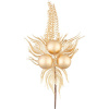 Vetvička MagicHome Vianoce, pávie pierka, zlatá, 22 cm Vetvička MagicHome Vianoce, pávie pierka, zlatá, 22 cm