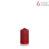 BARTEK sviečka stĺp s drážkou, 335g, 7x12cm, glitterová červená BARTEK sviečka stĺp s drážkou, 335g, 7x12cm, glitterová červená