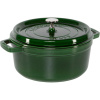 Staub La Cocotte 24cm rund Basilikum-Grün, Gusseisen Staub La Cocotte 24cm rund Basilikum-Grün, Gusseisen