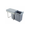 Koš odpadkový JC603F 30V 1x20l+1x9l v440mm plnovýsuv soft s uchycením čela šedý Koš odpadkový JC603F 30V 1x20l+1x9l v440mm plnovýsuv soft s uchycením čela šedý