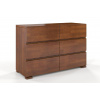 Skandica Komoda VESTRE 6, buk (Barva: Ořech) Skandica Komoda VESTRE 6, buk (Barva: Ořech)