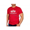 Alpha Industries Basic T-Shirt Speed Red white tričko pánske červené Alpha Industries Basic T-Shirt Speed Red white tričko pánske červené