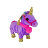 LEAN TOYS Interaktívny maskot jednorožec fialový kôň so zlatými krídlami LEAN TOYS Interaktívny maskot jednorožec fialový kôň so zlatými krídlami
