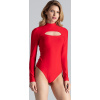 Červené body odhaľujúce dekolt M649 Red M Červené body odhaľujúce dekolt M649 Red M