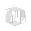 Lanberg WF01-6612-10S rack 12U Nástěnný regál Šedá Lanberg WF01-6612-10S rack 12U Nástěnný regál Šedá
