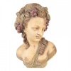 Clayre & Eef Béžovo-hnedá antik dekorácia busta žena - 24*18*28 cm - Clayre & Eef Clayre & Eef Béžovo-hnedá antik dekorácia busta žena - 24*18*28 cm - Clayre & Eef