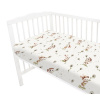 Prestieradlo do postieľky 120x60cm, bavlna, Kocúrik a púpava - biela Prestieradlo do postieľky 120x60cm, bavlna, Kocúrik a púpava - biela