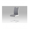 Autronic jedálenská stolička, látka sivá s bielymi bokmi, chróm DCL-410 GREY2 DCL-410 GREY2