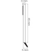 Plochý proužek s okrajem, samolepicí, 50 x 2,5 mm, použitelná délka 217,5 cm, bílý Plochý proužek s okrajem, samolepicí, 50 x 2,5 mm, použitelná délka 217,5 cm, bílý