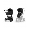 Cybex Priam 5 + Carrycot Comfort Platinum 2026 Sepia Black/Matt Balck kombinovaný 2in1 kočík Cybex Priam 5 + Carrycot Comfort Platinum 2026 Sepia Black/Matt Balck kombinovaný 2in1 kočík