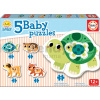 Educa puzzle pre najmenších Baby 5 - zvieratká s korytnačkou 17573 Educa puzzle pre najmenších Baby 5 - zvieratká s korytnačkou 17573