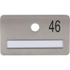 SOLIDO dveřní jmenovka bez kukátka, otvor o 14, nerez satinovaný, gravír. č. 46 SOLIDO dveřní jmenovka bez kukátka, otvor o 14, nerez satinovaný, gravír. č. 46
