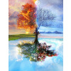 Norimpex Strom v štyroch ročných obdobiach 30 × 40 cm 1006718 Norimpex Strom v štyroch ročných obdobiach 30 × 40 cm 1006718