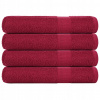 Uteráky, 4 ks, bordové, 100x200 cm, bavlna 100 % Uteráky, 4 ks, bordové, 100x200 cm, bavlna 100 %