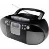 soundmaster SCD7800SW rádio s kazetovým přehrávačem DAB plus , FM AUX, CD, kazeta, USB funkce alarmu černá