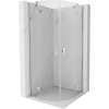 Mexen Mist, polkruhový výklopný sprchový kút 70 x 70 cm, číre sklo, chrómový profil, 8A33-070-070-01-00 Mexen Mist, polkruhový výklopný sprchový kút 70 x 70 cm, číre sklo, chrómový profil, 8A33-070-070-01-00