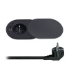 Vstavaná okrúhla 1-zásuvka do pracovnej dosky 1x230 + USB A+C 2m s posuvným krytom čierna PP124CB-PD20 SOLIGHT Vstavaná okrúhla 1-zásuvka do pracovnej dosky 1x230 + USB A+C 2m s posuvným krytom čierna PP124CB-PD20 SOLIGHT