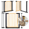 Bezpečnostná zábrana, 74-100 cm, na schody a dvere, kov a drevo, prídavné panely, ECOTOYS Bezpečnostná zábrana, 74-100 cm, na schody a dvere, kov a drevo, prídavné panely, ECOTOYS