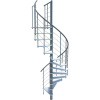 Minka STAIRS Kombinované točité schodisko Venezia Smart biela/sivá pr. 140 cm Minka STAIRS Kombinované točité schodisko Venezia Smart biela/sivá pr. 140 cm
