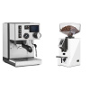 Rancilio Silvia BC PID + Eureka Mignon Specialita Compatto, CR white Rancilio Silvia BC PID + Eureka Mignon Specialita Compatto, CR white