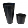 PlasticFuture Kvetináč Tubus Slimmer tmavosivý lesklý, 15 cm PlasticFuture Kvetináč Tubus Slimmer tmavosivý lesklý, 15 cm