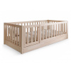 Wilsondo Detská posteľ so zábranou Cloudy Nest I 100x200 - prírodná ľavá Wilsondo Detská posteľ so zábranou Cloudy Nest I 100x200 - prírodná ľavá