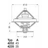 Termostat chladenia BorgWarner (Wahler) 4235.80D Termostat chladenia BorgWarner (Wahler) 4235.80D