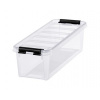 Úložný box, plastový, 3,5 l, čierne úchytky, SMARTSTORE Classic 4, priehľadný Úložný box, plastový, 3,5 l, čierne úchytky, SMARTSTORE Classic 4, priehľadný