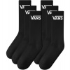 VANS Classic Crew 6 pk, Black - S VANS Classic Crew 6 pk, Black - S