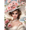 NORIMPEX Diamantové maľovanie Dievča v kvetinovom klobúku 30 x 40 cm NORIMPEX Diamantové maľovanie Dievča v kvetinovom klobúku 30 x 40 cm