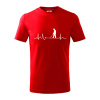 EKG detektor - Tričko detské bavlnené - 104-110cm / 3-4 roky ( Červená ) EKG detektor - Tričko detské bavlnené - 104-110cm / 3-4 roky ( Červená )