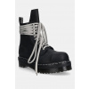Kožené workery Rick Owens DRKSHDW x Dr. Martens Quad Sole Steel Toe Boot čierna farba, na platforme, DW02E6813.9001 Kožené workery Rick Owens DRKSHDW x Dr. Martens Quad Sole Steel Toe Boot čierna farba, na platforme, DW02E6813.9001