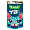 BEEFY BUFFY - Mäsové hydinové kúsočky v omáčke pre mačky 415 g (3212) BEEFY BUFFY - Mäsové hydinové kúsočky v omáčke pre mačky 415 g (3212)