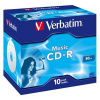 VERBATIM CD-R (balenie po 10 ks) AudioLiveit! / farebné / v obale / 80 MB - Verbatim CD-R 700MB 52x, 10ks VERBATIM CD-R (balenie po 10 ks) AudioLiveit! / farebné / v obale / 80 MB - Verbatim CD-R 700MB 52x, 10ks