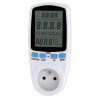 Elektromer zásuvkový merač spotreby s pamäťou PM6 - digitálny wattmeter do zásuvky zálohovania Elektromer zásuvkový merač spotreby s pamäťou PM6 - digitálny wattmeter do zásuvky zálohovania